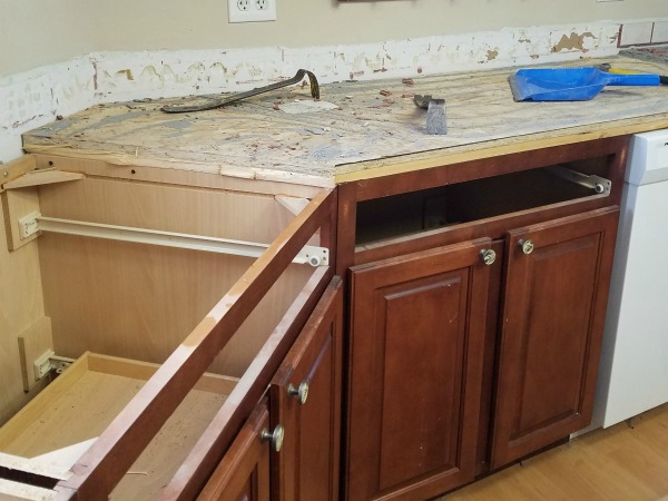 Kitchen Tile Counter Removal