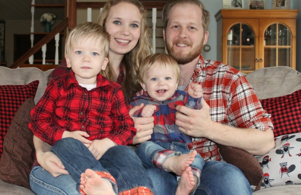 Lumberjack Party Family Picture